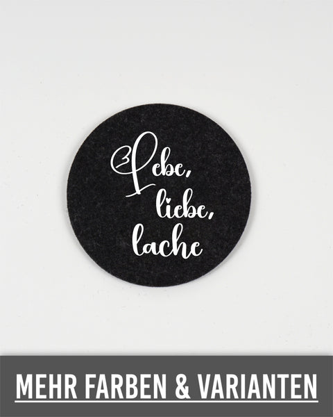 Untersetzer Lebe Liebe Lache