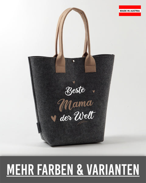 Filz Tasche Shopper 001 Beste Mama der Welt