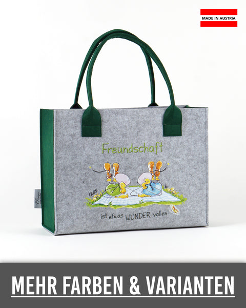 Filz Tasche S/M/L Oups 011 Freundschaft ist etwas Wundervolles