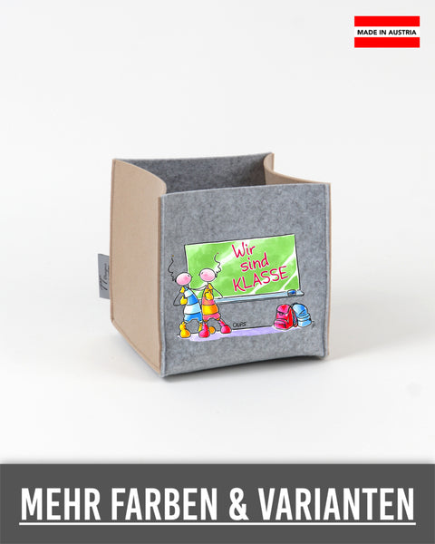Filz Box Oups 012 Wir sind Klasse Tafel