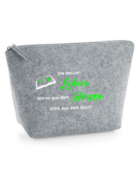 Filz Täschchen Easy S/M L01 Lehre lehren aus dem Herzen