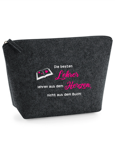 Filz Täschchen Easy S/M L01 Lehre lehren aus dem Herzen
