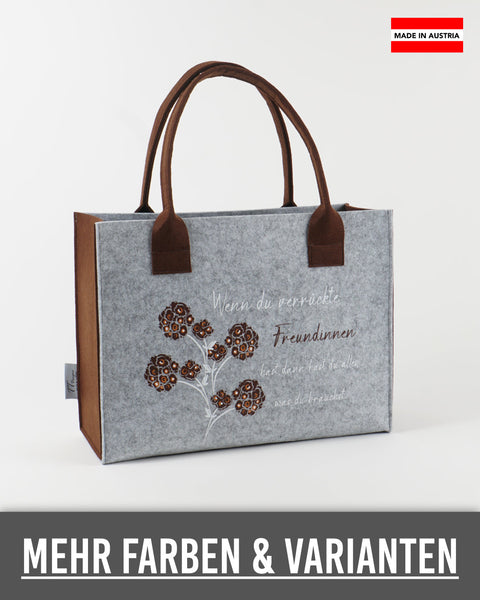 Filz Tasche 126 Wenn du verrückte Freundinnen hast
