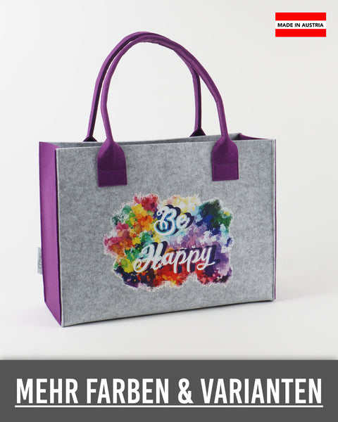 Filz Tasche 127 Be Happy