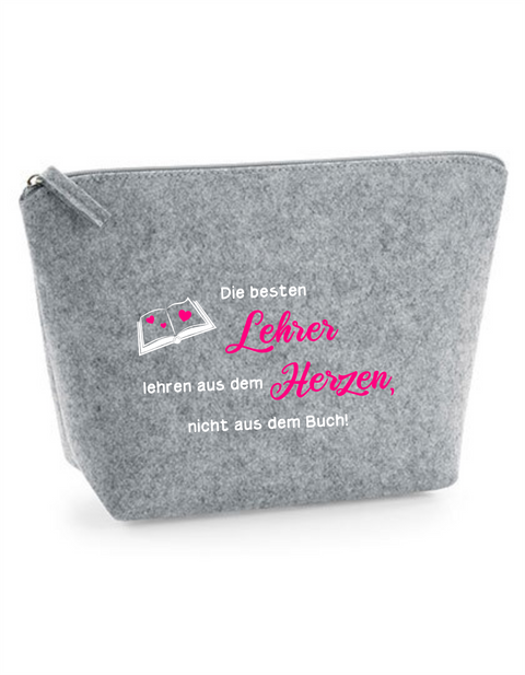 Filz Täschchen Easy S/M L01 Lehre lehren aus dem Herzen