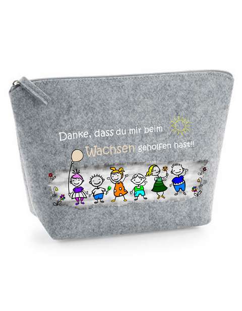 Filz Täschchen Easy S/M L12 Danke, dass du uns beim Wachsen geholfen hast! Kinder