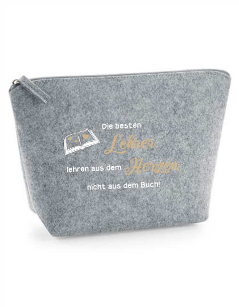 Filz Täschchen Easy S/M L01 Lehre lehren aus dem Herzen