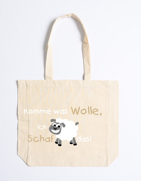 Easy Cotton Bag 011 Komme was Wolle, ich Schaf das!