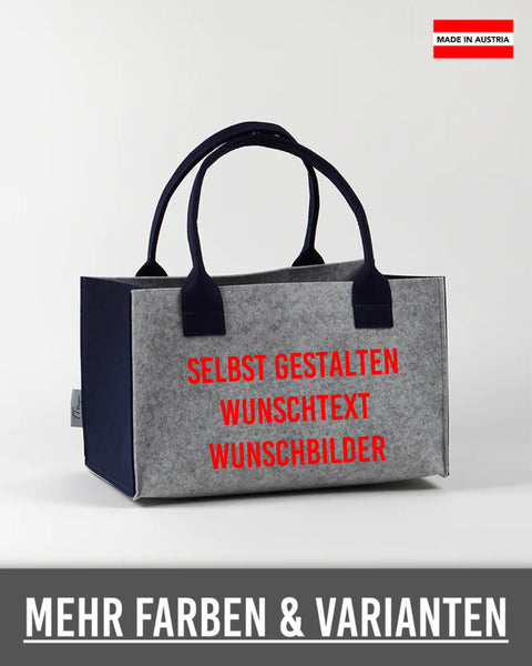 Filz Einkaufskorb selbst gestalten