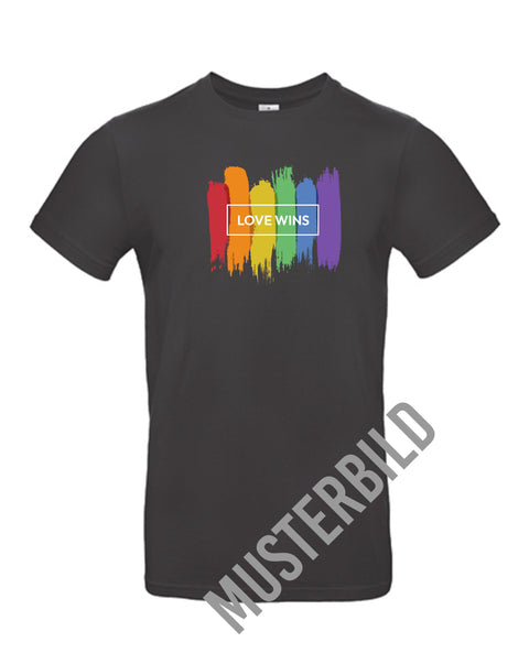 Basic T-Shirt 108 Love wins Regenbogen