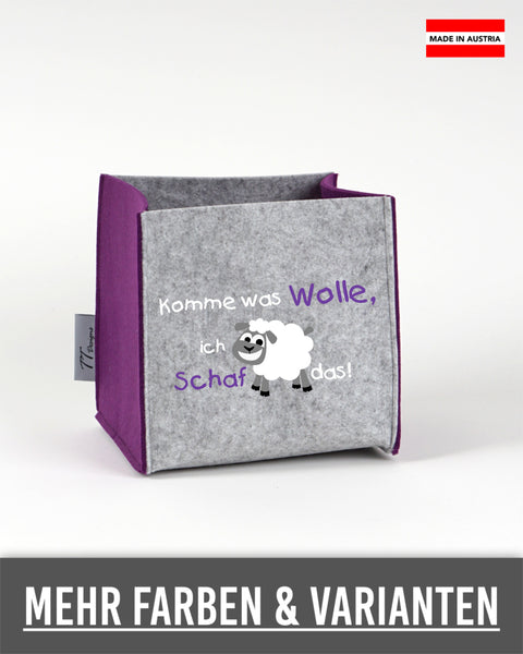 Filz Box 011 Komme was Wolle, ich Schaf das!