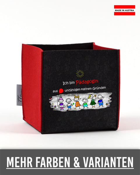 Filz Box L04 Ich bin Pädagogin aus unzähligen kleinen Gründen