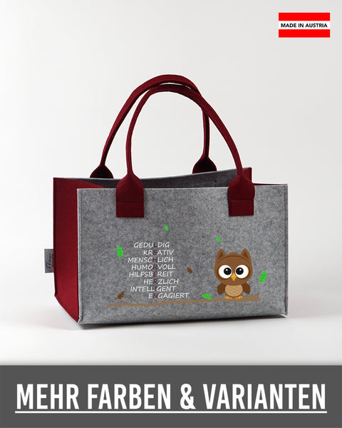 Filz Einkaufskorb L17 L E H R E R I N