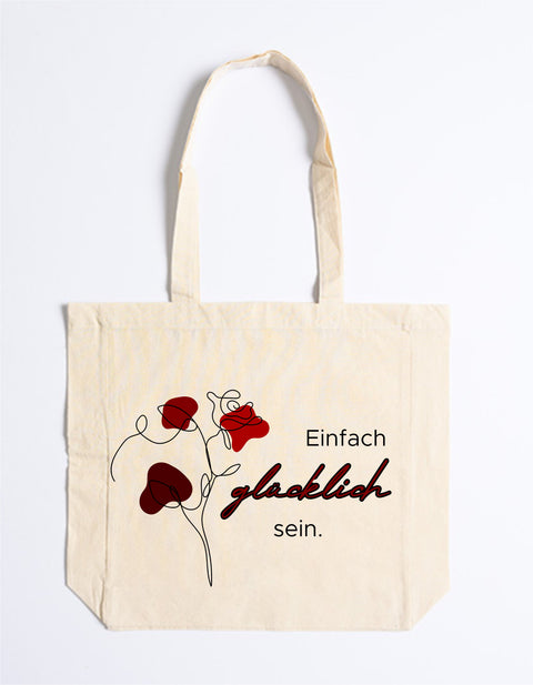 Easy Cotton Bag 125 Einfach glücklich sein