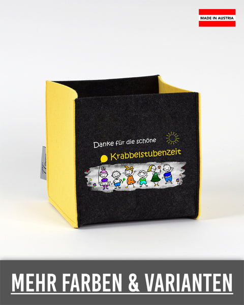 Filz Box L25 Danke für die schöne Krabbelstubenzeit
