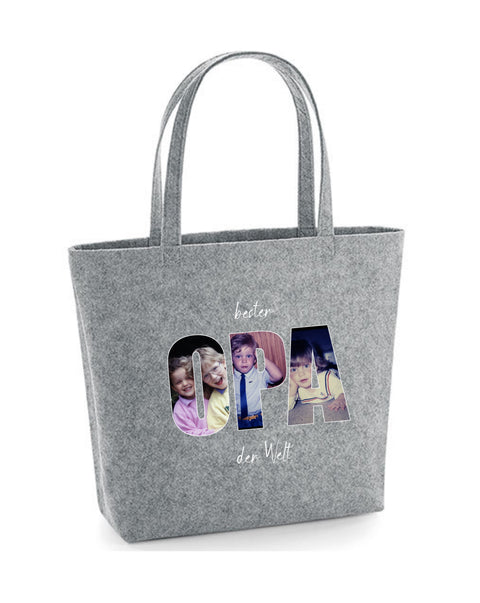 Filz Tasche Easy Bag 120 Bester Opa der Welt