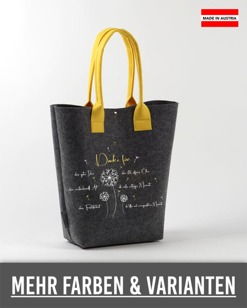 Filz Tasche Shopper L28 Danke für...