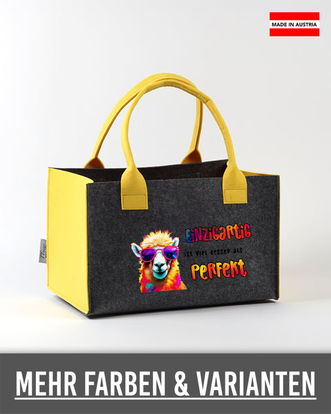 Filz Einkaufskorb 055 Einzigartig ist viel besser als perfekt