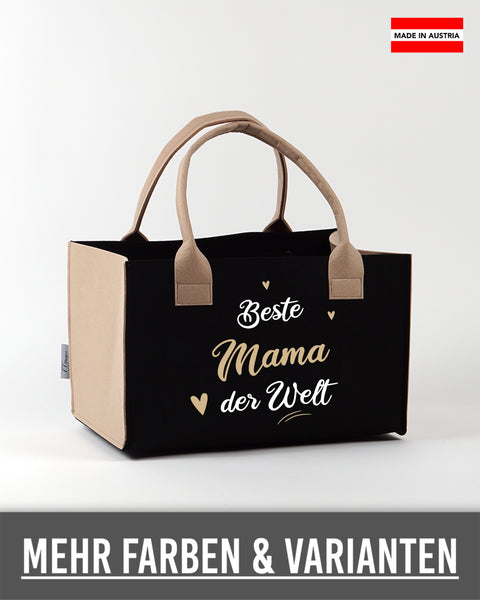 Filz Einkaufskorb 001 Beste Mama der Welt