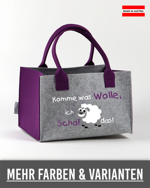 Filz Einkaufskorb 011 Komme was Wolle