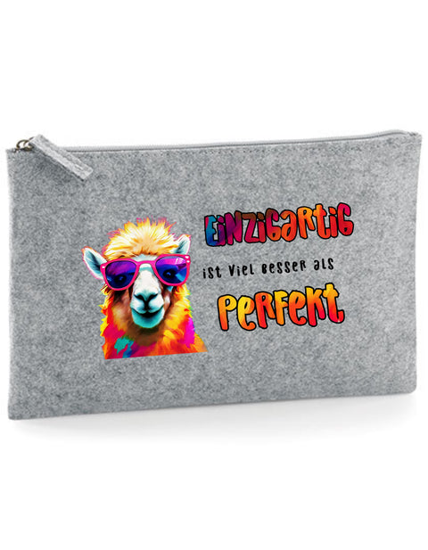 Filz Täschchen Easy Basic 055 Einzigartig ist viel besser als perfekt