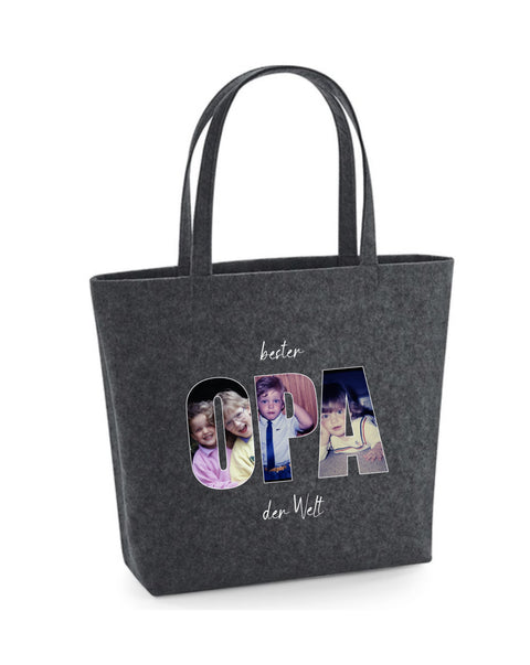 Filz Tasche Easy Bag 120 Bester Opa der Welt