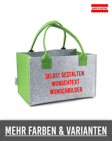Filz Einkaufskorb selbst gestalten