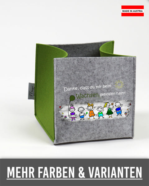 Filz Box L12 Danke, dass du uns beim Wachsen geholfen hast! Kinder