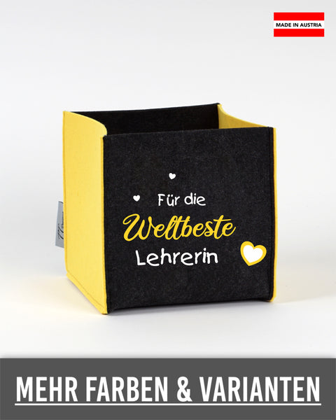Filz Box L14 Für die Weltbeste Lehrerin