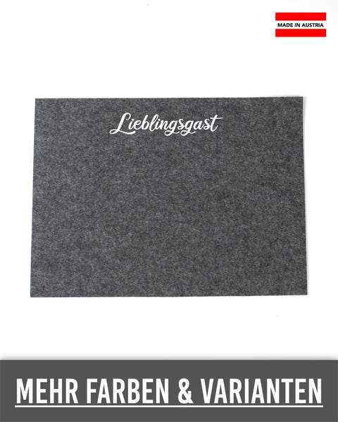 Tischset in verschiedenen Designs bedruckt