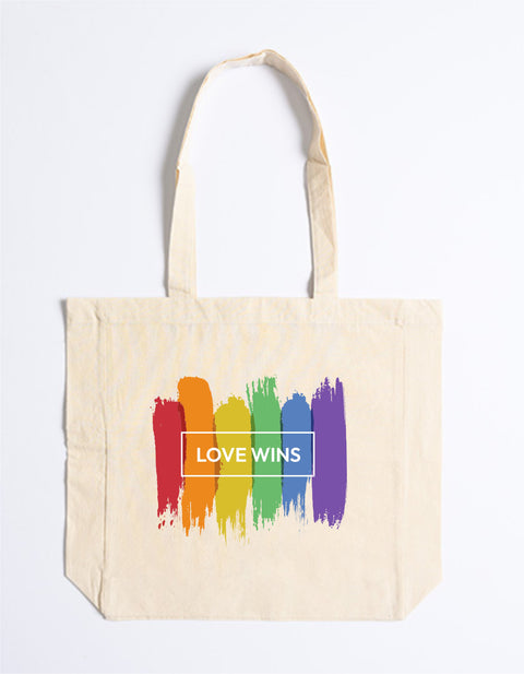 Easy Cotton Bag 108 Love wins Regenbogen