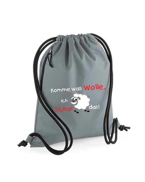 Turnbeutel Easy 011 Komme was Wolle, ich Schaf das!