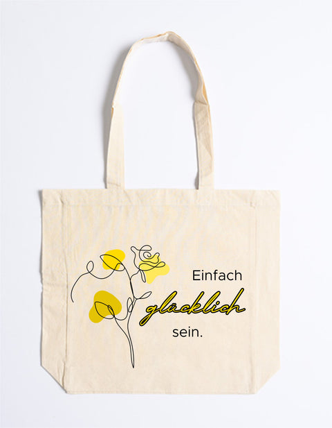 Easy Cotton Bag 125 Einfach glücklich sein