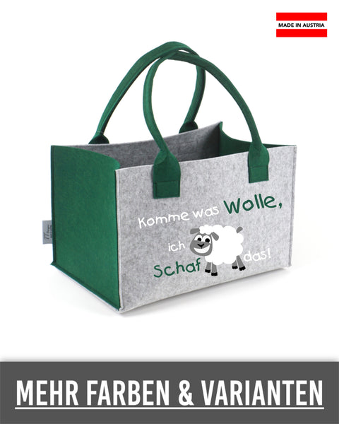 Filz Einkaufskorb 011 Komme was Wolle
