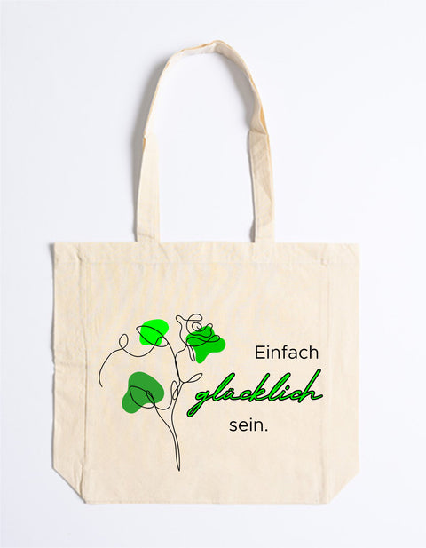 Easy Cotton Bag 125 Einfach glücklich sein
