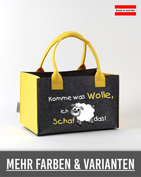 Filz Einkaufskorb 011 Komme was Wolle