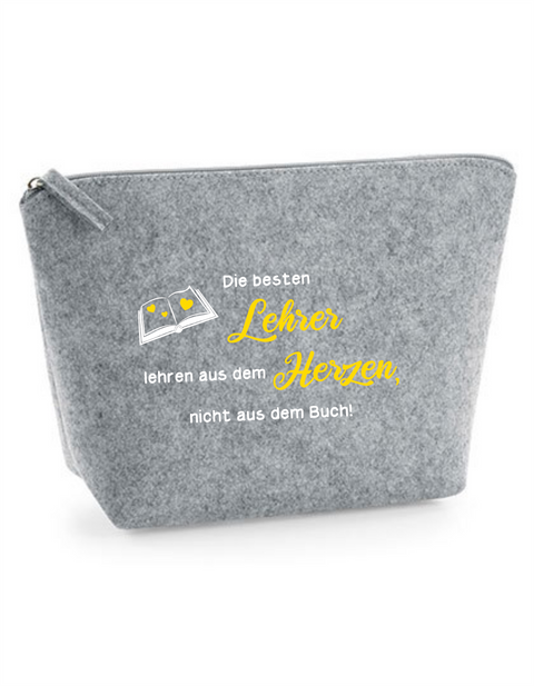Filz Täschchen Easy S/M L01 Lehre lehren aus dem Herzen