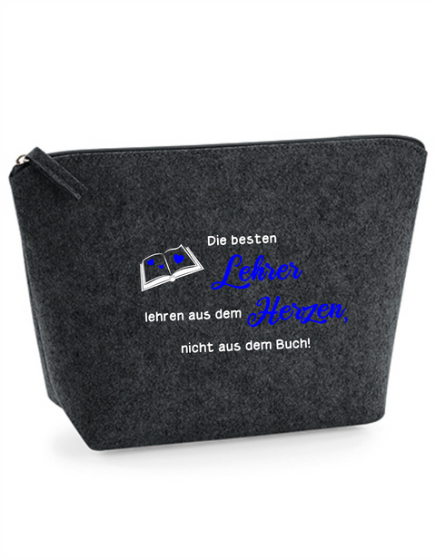 Filz Täschchen Easy S/M L01 Lehre lehren aus dem Herzen