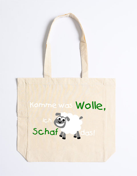 Easy Cotton Bag 011 Komme was Wolle, ich Schaf das!