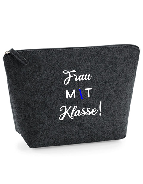 Filz Täschchen Easy S/M L07 Frau mit Klasse!