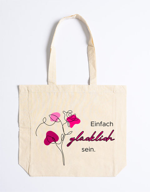 Easy Cotton Bag 125 Einfach glücklich sein