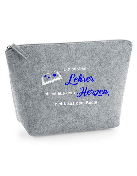 Filz Täschchen Easy S/M L01 Lehre lehren aus dem Herzen