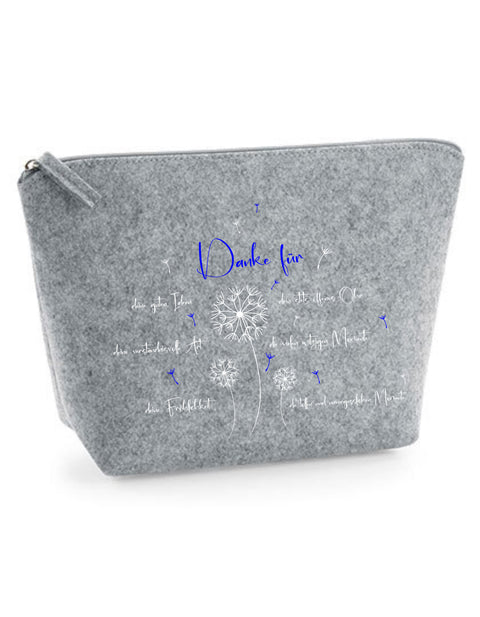 Filz Täschchen Easy S/M L28 Danke für...