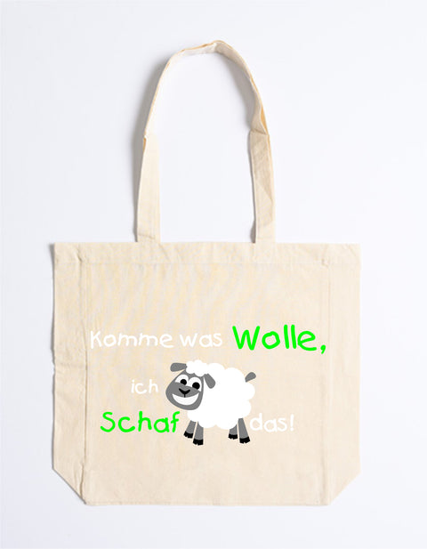 Easy Cotton Bag 011 Komme was Wolle, ich Schaf das!