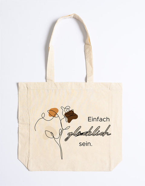 Easy Cotton Bag 125 Einfach glücklich sein
