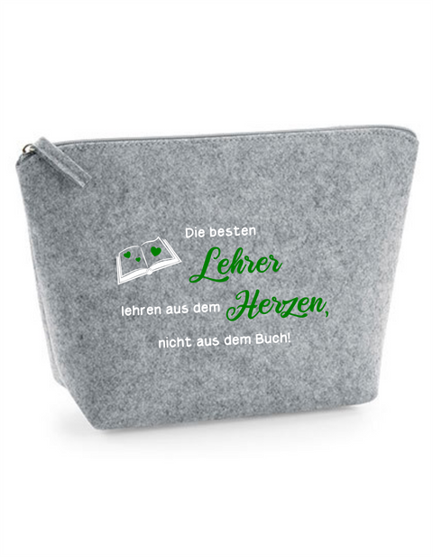 Filz Täschchen Easy S/M L01 Lehre lehren aus dem Herzen