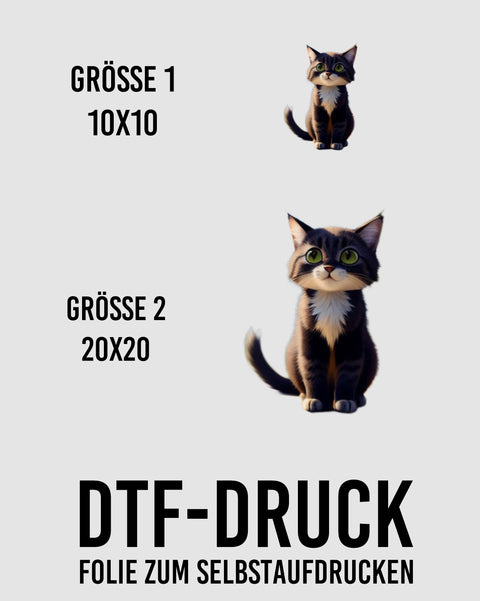 DTF-Druck (952 Katze)