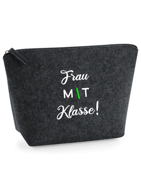 Filz Täschchen Easy S/M L07 Frau mit Klasse!