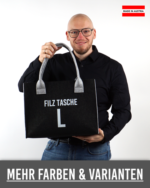 Filz Tasche S/M/L Oups 008 Heute ist ein guter Tag