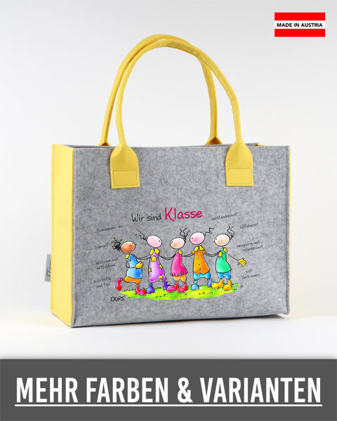 Filz Tasche S/M/L Oups L018 Wir sind Klasse